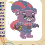 Zummi Gummi Book Adventures of the Gummi Bears Filled Embroidery Design - Instant Download