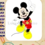 Mickey Mouse Applique Design 03 - Instant Download