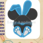 Mickey Mouse Easter Bunny Fill Machine Embroidery Design - Instant Download