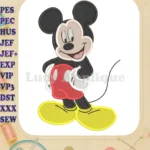 Mickey Mouse Fill Embroidery Design 01 - Instant Download