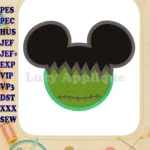 Mickey Mouse Frankenstein Applique Design - Instant Download