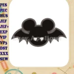 Mickey Mouse Halloween 01 Applique Design - Instant Download