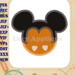 Mickey Mouse Halloween 03 Applique Design - Instant Download