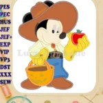 Mickey Mouse Halloween Applique Design 03 - Instant Download