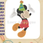 Mickey Mouse Party Fill Embroidery Design 01 - Instant Download
