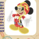 Mickey Mouse Roadster Fill Machine Embroidery Design - Instant Download