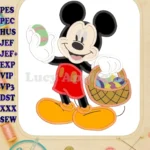 Mickey Mouse Spring Applique Design 01 - Instant Download