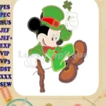 Mickey Mouse Spring Applique Design 02 - Instant Download