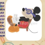 Mickey Mouse Summer Fill Embroidery Design - Instant Download