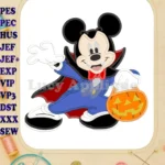 Mickey Mouse Vampire Applique Design - Instant Download