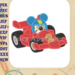 Mickey and the Roadster Racers Number 2 Fill Machine Design - Instant Download