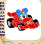 Mickey and the Roadster Racers Number 28 Applique Design - Instant Download