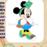 Minnie Mouse Back to School Applique Design - Instant Download