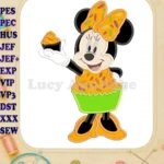 Minnie Mouse Cupcake Applique Design - Instant Download