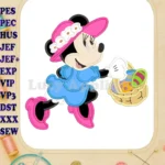 Minnie Mouse Easter Applique Design 02 - Instant Download