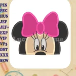 Minnie Mouse Fill Machine 02 Embroidery Design - Instant Download