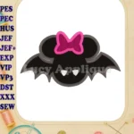 Minnie Mouse Halloween Applique Design - Instant Download