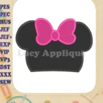 Minnie Mouse Head Fill Machine Embroidery Design - Instant Download