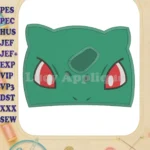 Bulbasaur Pokemon Head Fill Machine Embroidery Design - Instant Download