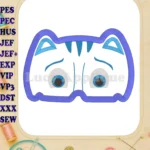 Catboy Pj Masks Applique 01 Embroidery Design - Instant Download