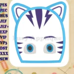 Catboy Pj Masks Applique Embroidery Designs - Instant Download