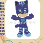 Catboy Pj Masks Fill Machine Embroidery Design - Instant Download