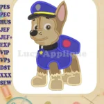 Chase Paw Patrol Fill Machine Embroidery Design - Instant Download