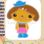 Dashi The Octonauts Applique 02 Embroidery Design - Instant Download