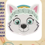 Face Everest Paw Patrol Fill Machine Embroidery Design - Instant Download