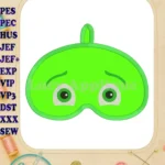 Gekko Pj Masks Applique 01 Embroidery Design - Instant Download