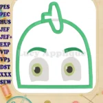 Gekko Pj Masks Applique Embroidery Designs - Instant Download