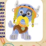 Halloween Paw Patrol Rocky Applique Design - Instant Download