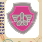 Logo Paw Patrol Fill Machine 02 Embroidery Design - Instant Download