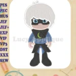 Luna Girl Pj Masks Fill Machine Embroidery Design - Instant Download