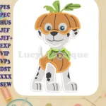 Marshall Paw Patrol Halloween Fill Embroidery Design 01 - Instant Download