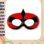 Mask Power Rangers Samurai Applique Embroidery Design - Instant Download