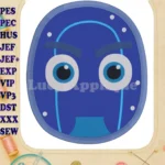 Night Ninja Pj Masks Applique 02 Embroidery Design - Instant Download