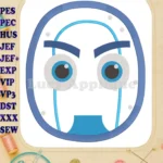 Night Ninja Pj Masks Applique Embroidery Design 3 - Instant Download