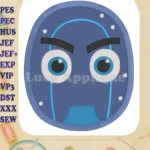 Night Ninja Pj Masks Fill Machine 02 Embroidery Design - Instant Download