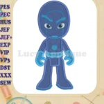 Night Ninja Pj Masks Fill Machine 03 Embroidery Design - Instant Download