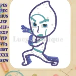 Night Ninja Pj Masks Fill Machine Embroidery Design - Instant Download