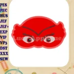 Owlette Pj Masks Applique 02 Embroidery Design - Instant Download