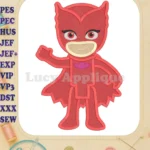 Owlette Pj Masks Fill Machine 03 Embroidery Design - Instant Download
