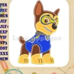 Paw Patrol Halloween Chase Applique Design 01 - Instant Download