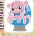 Professor Inkling Octonauts 01 Fill Machine Embroidery Design - Instant Download