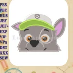 Rocky Paw Patrol Fill Machine Embroidery Design - Instant Download