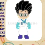 Romeo Pj Masks Applique Embroidery Design - Instant Download