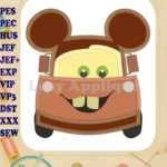 Tow Mater Ears Cars Disney Mickey Mouse Cars Applique Design - Instant Download