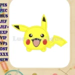 Tsum Tsum Pokemon Applique Embroidery Design - Instant Download