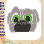 Bingo Puppy Dog Pals Fill Machine Embroidery Design - Instant Download